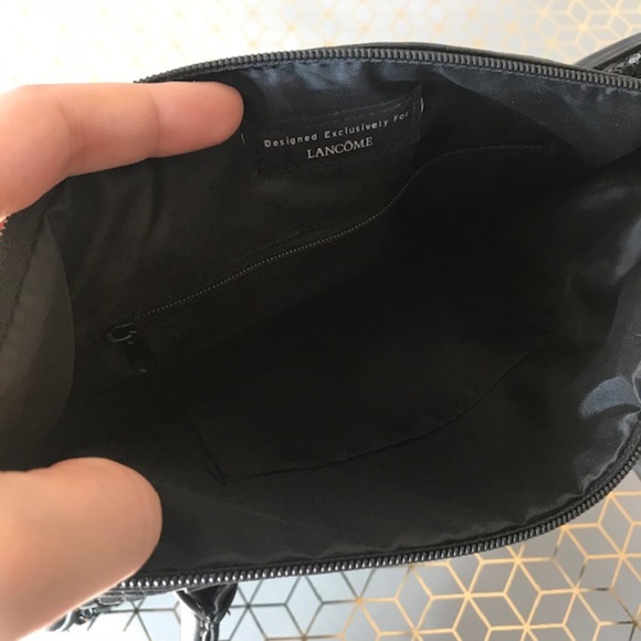 Black Sparkly Lancome purse and makeup bag - Picture 3 of 3